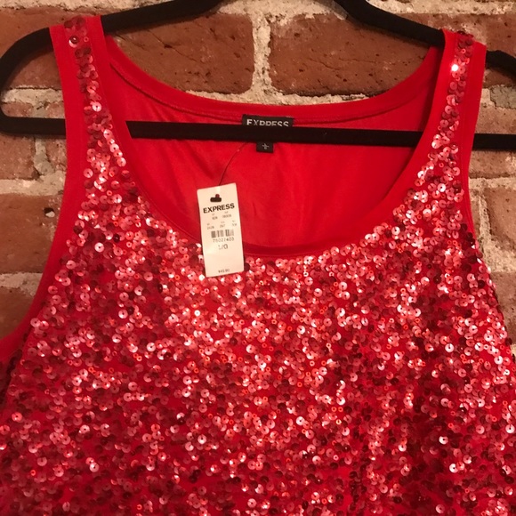 Red sequence crop top - Picture 2 of 3